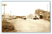 c1950's Street Scene Cars Truck Siren Wisconsin WI RPPC Photo Vintage Postcard picture