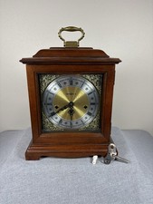 Howard Miller 612-437 Bracket Mantel Clock Westminster Chime Wood Key Wind picture
