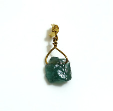 Zambian Green Emerald Raw Pendant 5.50 Crt 11x10x6 MM Loose Gemstone For Jewelry picture