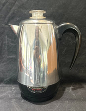 VTG CLEAN Farberware Superfast Stainless 138 8-Cup Percolator Coffee Pot-WORKS picture