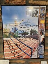 Rare family personalized Arlo Eisenberg autographed Fossil skating poster picture