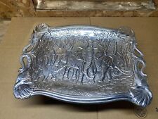 1987 Arthur Court Elephant Serving Platter Tray on 1994 Stand Holder Display picture