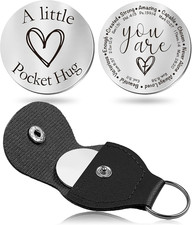 Pocket Hug Token Keychain Inspirational Gift for Men Women Family Friends picture