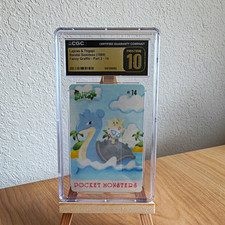 Bandai 1999 Sealdass Fancy Graffiti Part 2 #14 Lapras & Togepi CGC 10 JP picture