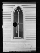 Photo:Gilead Nebraska Church Gothic Window 1900s picture