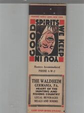 Matchbook Cover 1920s-30's Federal Match The Waldheim Germania, PA picture