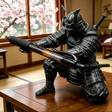 Creative Samurai Pen Holder Japanese Warrior Desk Organizer 3D Printed Decor picture
