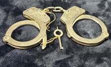 Vintage Smith & Wesson Handcuffs - Springfield Massachusetts - With Key picture