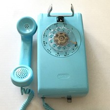 Vintage Blue Bell System Rotary Wall Mount Telephone Western Electric MCM picture