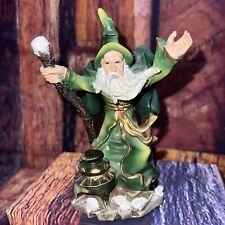 Yardworks Originals Fantasy Mystical Green Wizard with Staff Collectible Figure picture