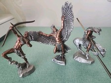 Lot Of 3 MASTERWORKS FINE PEWTER Starhooter Messenger The End Of The Trail 5