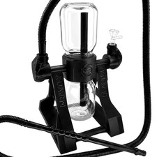 360° Rotating GRavity Bong Dual Glass Chamber Water Hookah Pipe 14mm | Complete picture