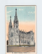 Postcard St. Joseph's Cathedral Buffalo New York USA picture