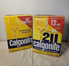 Vintage 2 Calgonite Dishwasher Detergent 1980s Unopened 2lb Box picture