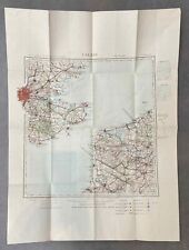 CALAIS FRANCE VINTAGE ORIGINAL AVIATION MAP 1930 picture
