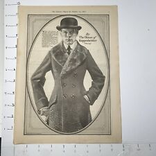 1917 KUPPENENHEIMER Clothing Vintage Print AD Openly Gay Illustrator Rare Find picture