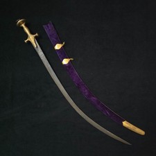 Nice Antique Mughal Perisan Tombak  wootz Tulwar shamshir saber sword 19c picture