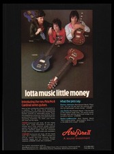 1980 Aria Pro II-Cardinal Guitars- CS 350, CSB 380-Original Vintage print ad picture