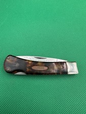 Vintage Camillus New York Folding Pocket Knife Faux Tortoise Shell Handle Rare￼ picture