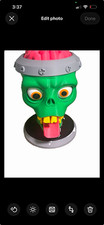 Zombie Head Figure Green Exposed Pink Brain Gray Headband Multicolor picture