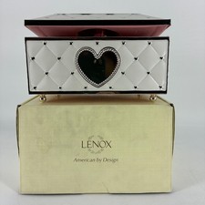 Lenox Childhood Memories Musical Silver Jewelry Box Ballerina in Original Box picture