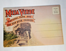 Vintage 1940's Mesa Verde 40s Postcard Souvenir View Folder picture