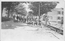 H94/ Occupational RPPC Postcard c1910 Street Crew Paving Bricks 148 picture