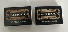 Lot of 2 MORTON'S The Steakhouse MATCHBOOKS Slider Matchbook Black picture