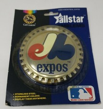 1983 COLLECTOR'S CAR BADGE Montreal Expos Metal emblem NOS U294 picture