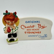 Goebel West Germany Charlot Byj Redhead Figures 1966 Store Sign Display picture