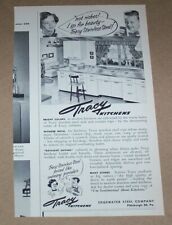 1953 print ad - Tracy Kitchens little girl boy Edgewater Steel Pittsburgh PA ad picture