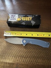Kubey CALYCE Grey G10 Handle Aus 10 Folding Knife picture