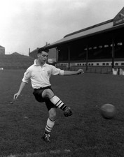 Johnny Haynes of Fulham FC is pictured during a training session Old Photo picture