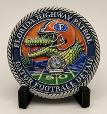 🏈 Sought After - FHP Troop Gainesville Gators Football Detail Challenge Coin picture