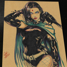 Raven Art Print Signed 8.5x11 | Art by Keyeske picture