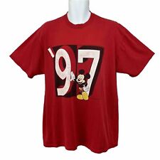 Vintage Disney World 1997 T Shirt/ Men’s (XL) Red Mickey Inc. Made In USA picture