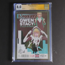 Marvel Edge of Spider-Verse #2 (2014) CGC 8.0 Signed Rico Renzi Gwen Stacy picture