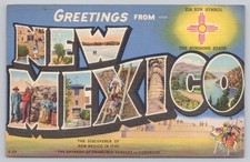 Raton New Mexico, Large Letter Greetings, Vintage Postcard picture