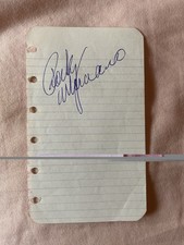 RARE ROCKY MARCIANO HAND SIGNED AUTOGRAPH NOTE PAPER COA BOXING GREAT picture