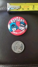 Vintage I'm a Batman Crimefighter Pinback Pin Button MINT Condition picture