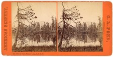 CALIFORNIA STEREOVIEW - CPRR - Mary's Lake - CL Pond 1870s picture