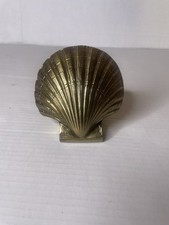 Rare Mid-Century Modern Solid Brass Clamshell Vintage – 20th Century Gold picture