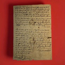 1785 Delaware Land Bond Future Gov Nathaniel Mitchell Revolutionary War Signed picture
