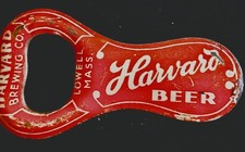 Vintage Harvard Brewing Co.Beer Bottle Opener Shoehorn Lowell Mass. 1893-1956 picture