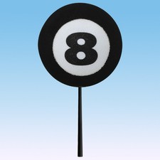 Cool Billiards Pool 8 Eight Ball Antenna Topper Car & Truck Accessory (New) Foam picture