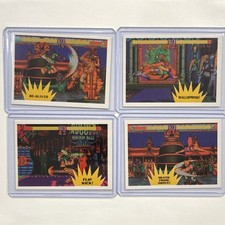 1993 Topps Street Fighter II 4 Card Lot NM Capcom picture