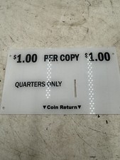 Vtg Daily/Sunday Newspaper Vending Machine Coin Plate Quarters/Dimes picture