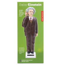 ❦ New KIKKERLAND Waving Figurine ALBERT EINSTEIN Solar Energy Powered Statue picture