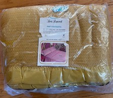 Vintage NEW Lady Pepperell Nap Fantastic Thermal Blanket Mustard Yellow 80 x 90 picture