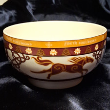 OwlCrate Lord of the Rings Rohan Ceramic Bowl LOTR Forth Eorlingas Janine Lecour picture